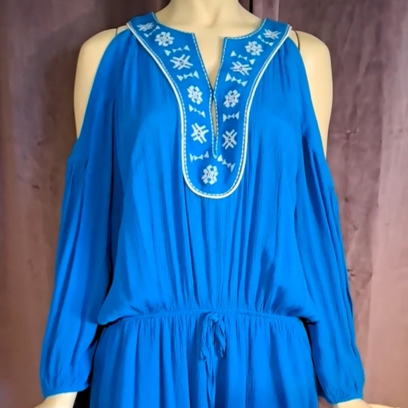 Caribbean Blue Aztec Dress ๐ - Picture 2 of 5